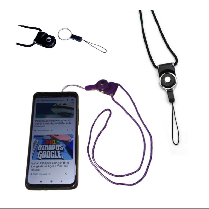 Tali Gantungan Strap Lanyard HP Handphone Kamera Kunci Motor