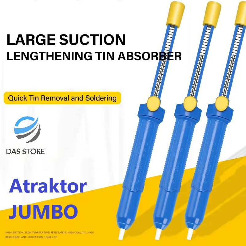 Sedotan Timah Jumbo Panjang besar  dan tahan lama