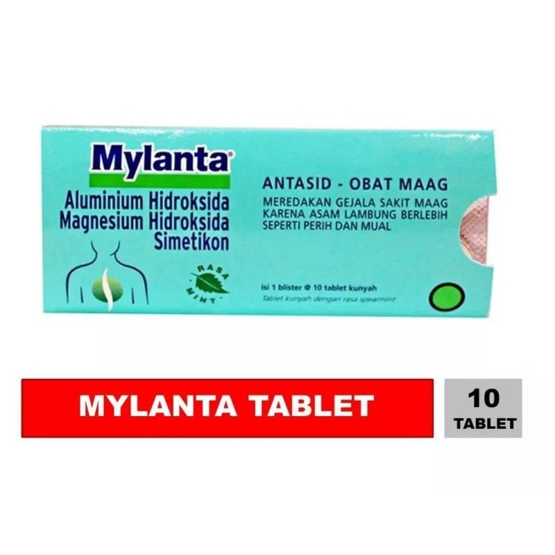 Mylanta Tablet Kunyah 10 Tablet - Mylanta Tablet Obat Sakit Maag