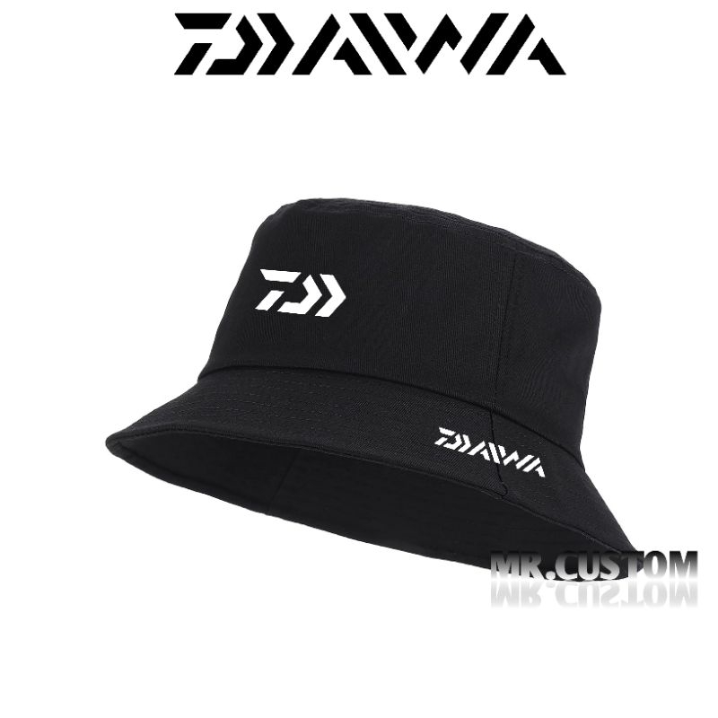 Topi Bucket Hat Daiwa / Bucket Hat Premium / Bucket Hat Fishing Outdoor Pria Wanita Dewasa