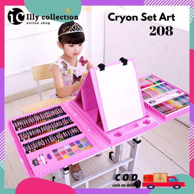 

Crayon Set Art 208 150 Pensil Lengkap Melukis Mewarnai