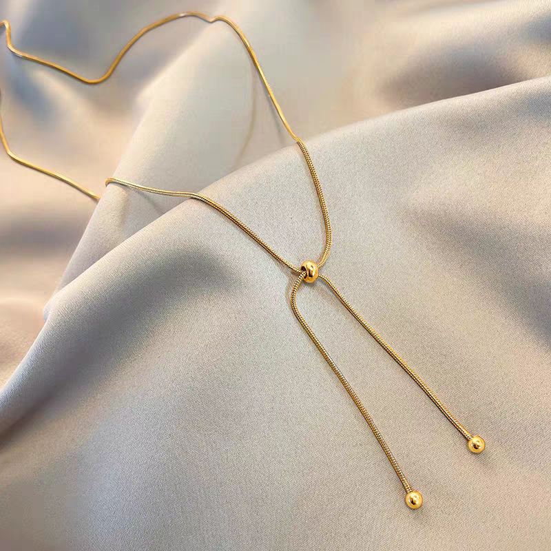 Kalung Titanium Wanita Aesthetic / Kalung Titanium Korea Simple  / Kalung Titanium Anti Karat