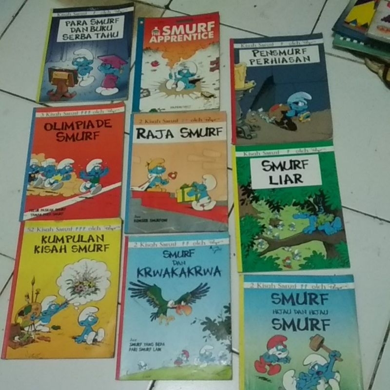 KOMIK KISAH SMURF THE SMURF APPRENTICE / KUMPULAN KISAH SMURF /RAJA SMURF /PARA SMURF / SMURF LIAR C