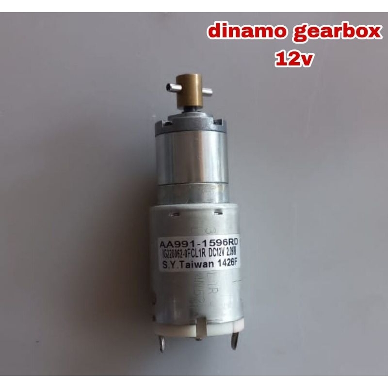 gearbox  dinamo motor DC 12v 100Rpm