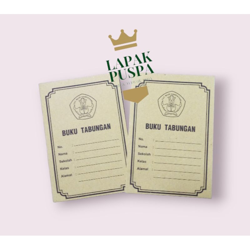 

1 pcs ecer buku tabungan siswa sekolah kertas biasa