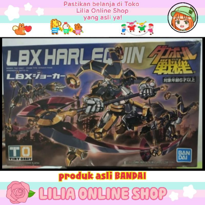 LBX Harlequin model kit (BANDAI) box kurang mulus team Tiny Orbit