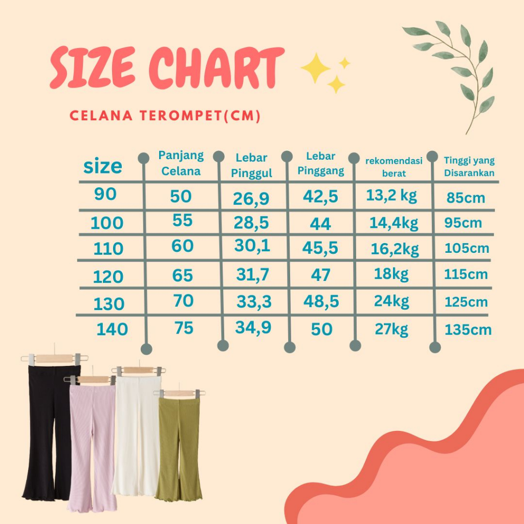 Celana Terompet Anak Celana Knit Panjang Celana Anak Perempuan Celana Panjang Anak Perempuan