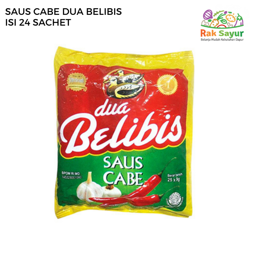 

Saus Cabe Dua Belibis Isi 24 Sachet Rak Sayur Padang