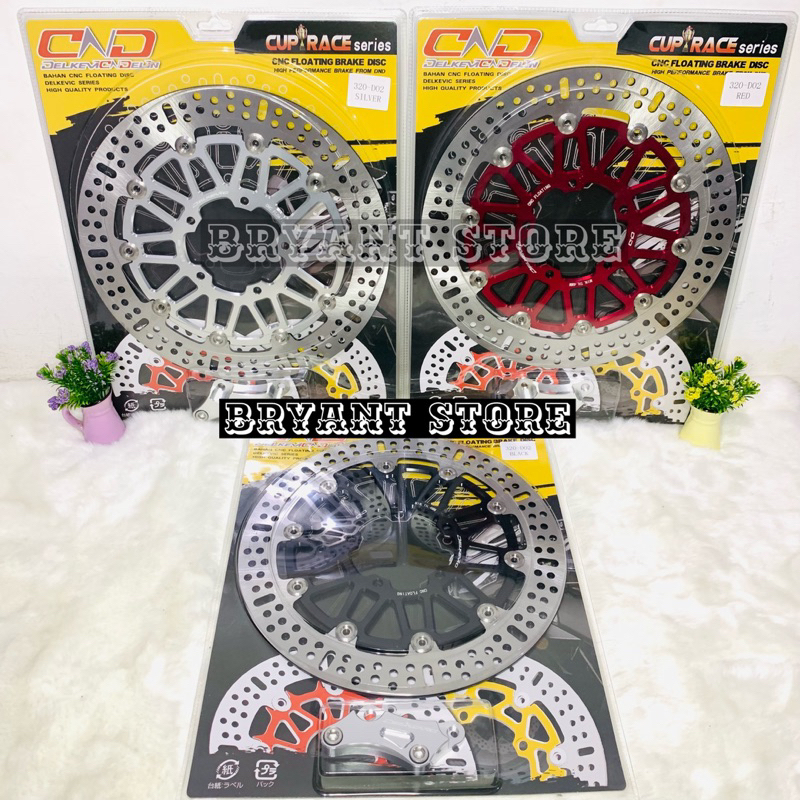 PIRINGAN DEPAN CAKRAM DELKEVIC D02 320MM VIXION NEW OLD ADVANCE LIGHTNING NVA NVL CNC FLOATING BRAKE