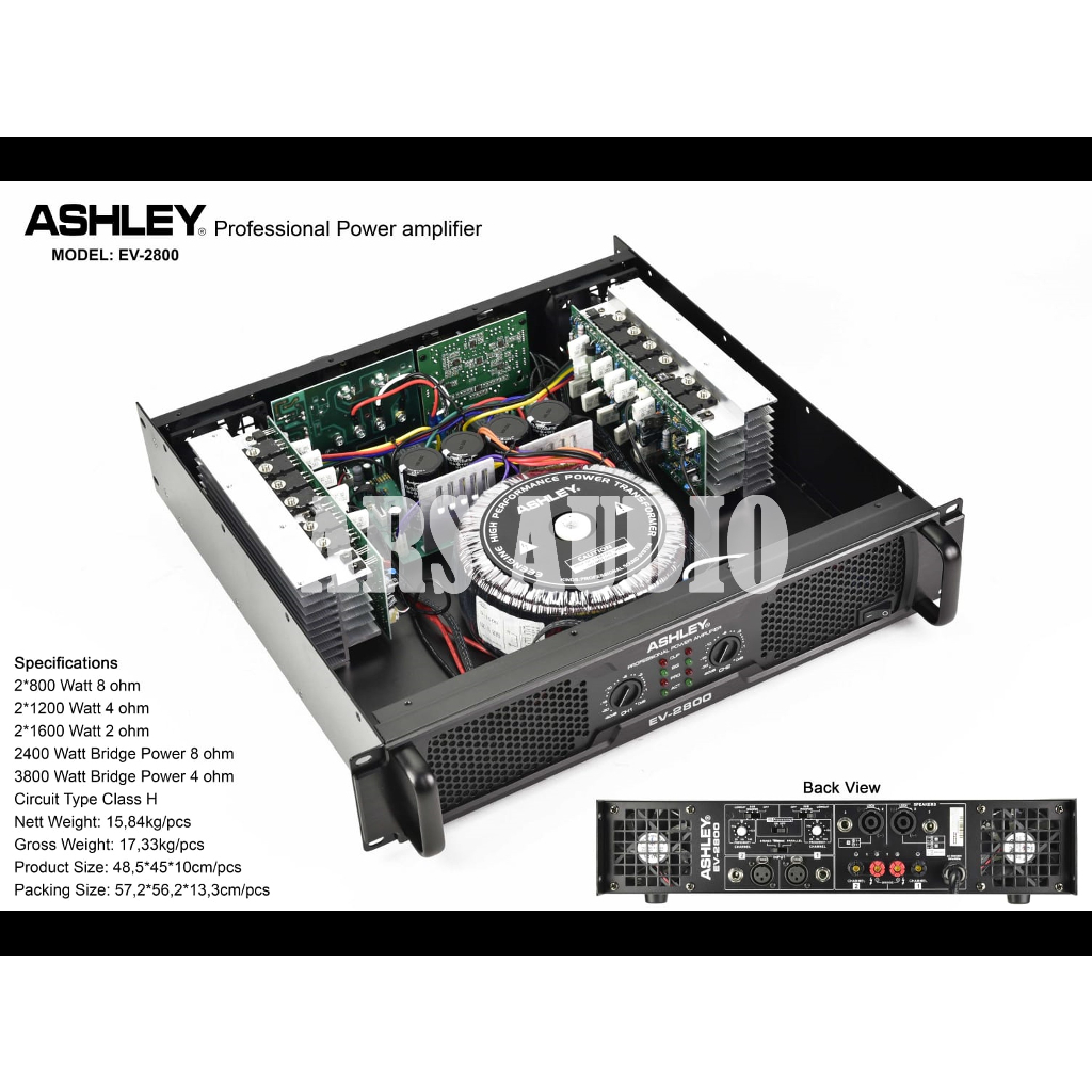 Ashley HM1000 2X1000Watt cocok untuk angkat 18x4