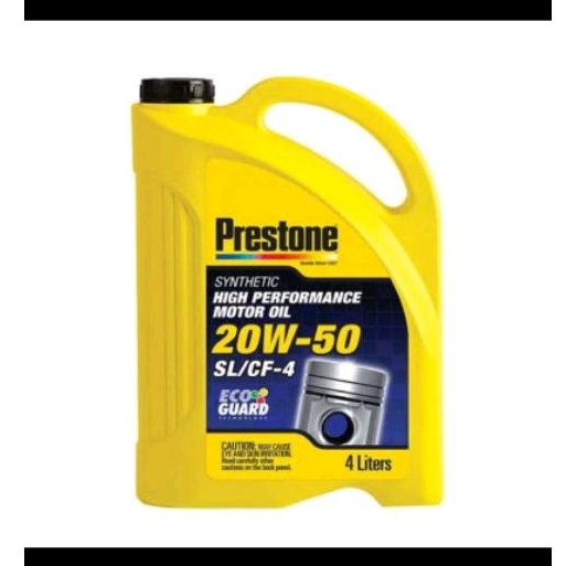 Oli Mesin Mobil Diesel Prestone 20w-50 4Liter Synthetic Original 100%