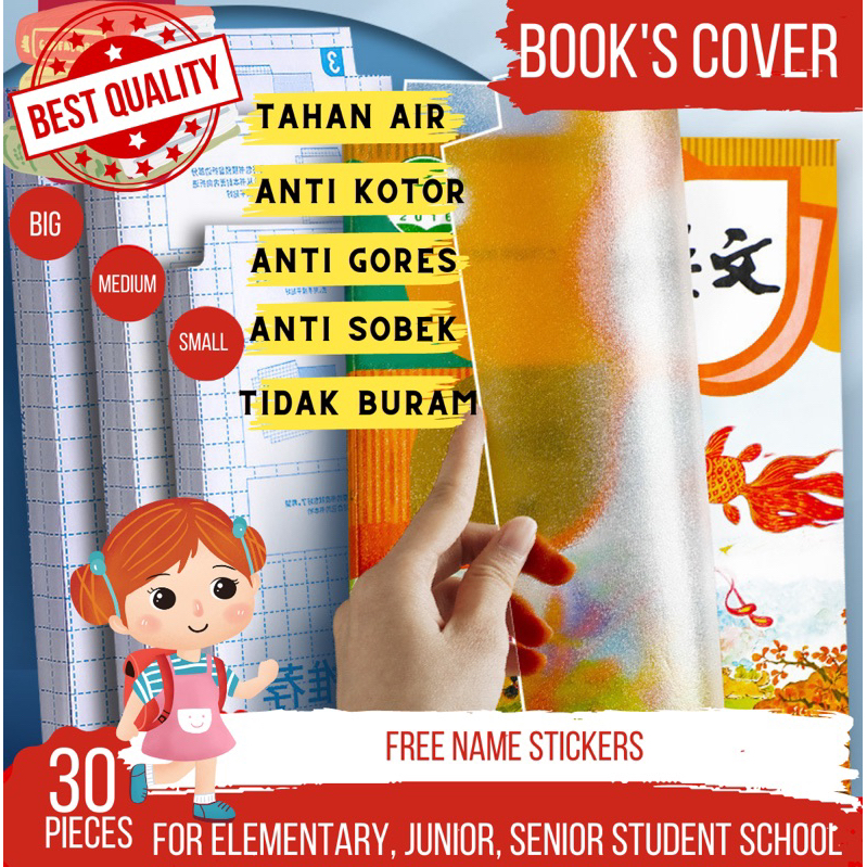 

Nixnox Sampul Stiker Plastik Buku Anak Praktis tanpa Lem Murahk