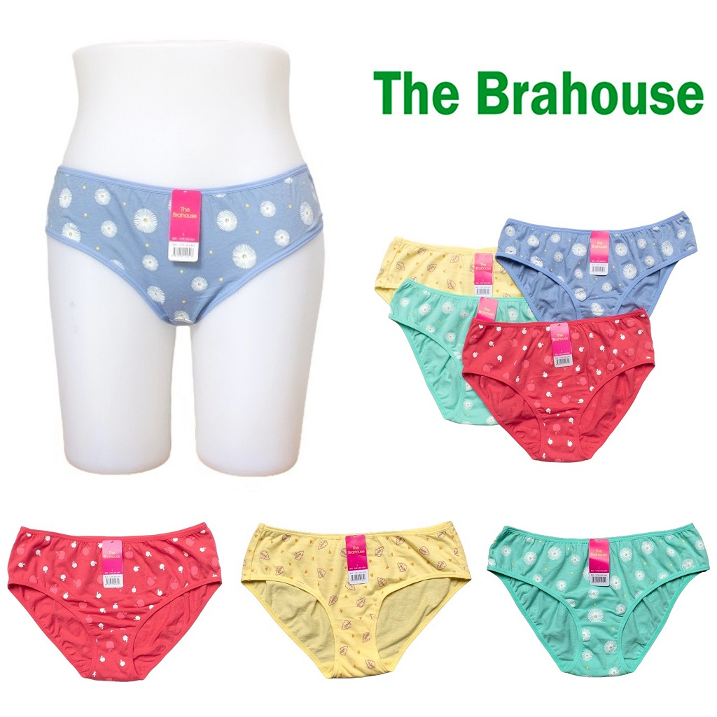 Panty / Celana Dalam Brahouse Anak Remaja / Wanita Model Midi Motif, Halus Lembut BH04