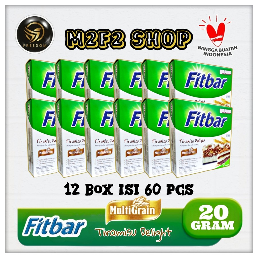 

Fitbar Multigrain Bar With Coffee | Tiramisu Delight - 20 gr (Kemasan 12 Box)