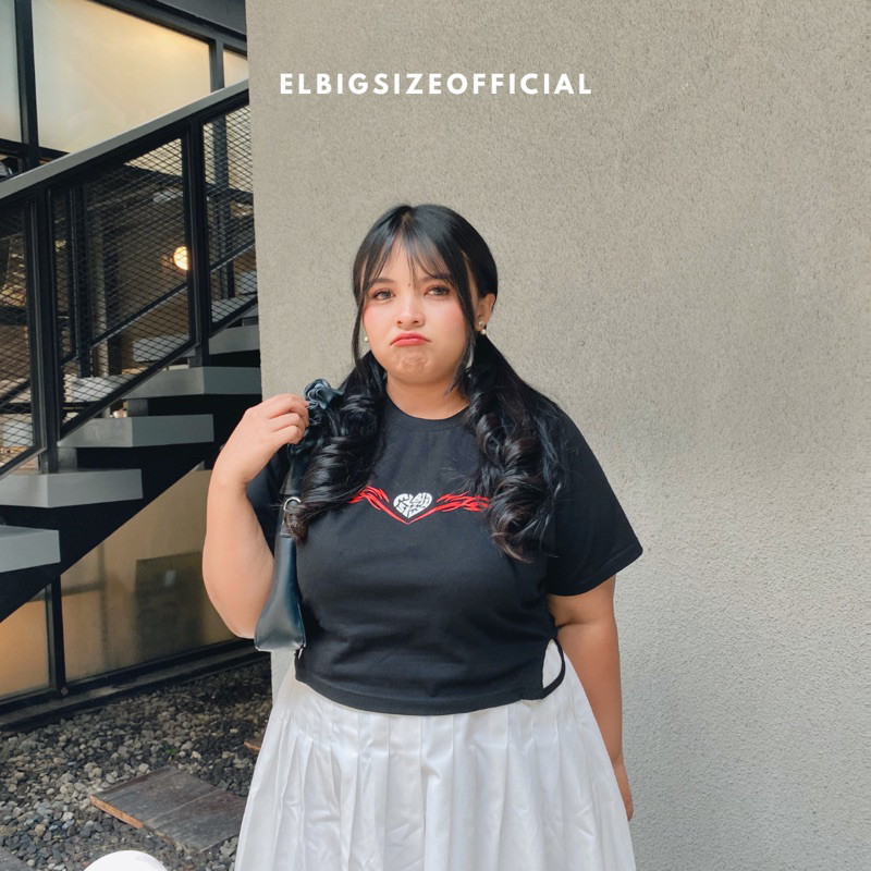 Elbigsize Wings Crop Top