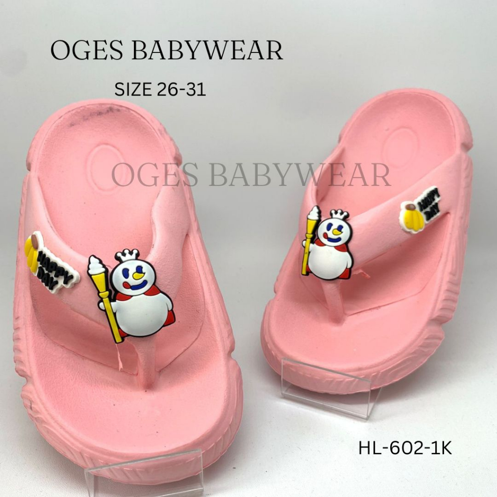 Sandal Jepit Anak Perempuan Mixuee Karet Usia 2 3 4 5 Tahun