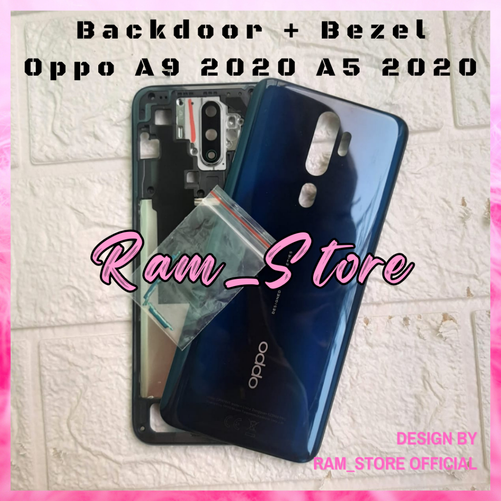 Casing Kesing Hp OPPO A5 2020 A9 2020  Backdoor Backdor Back Kover Housing Backcover Tutup Belakang 