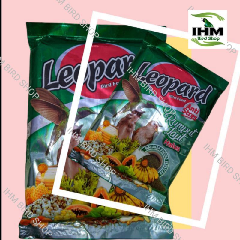 IHM - LEOPARD BIRD FOOD HALUS RASA RUMPUT LAUT Leopard Hijau Voer Halus Makanan Burung Prenjak, Tled