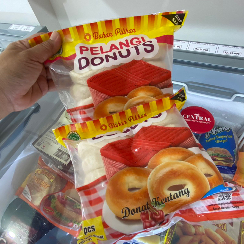 

Pelangi Donuts Donat Kentang isi 10 dan 21