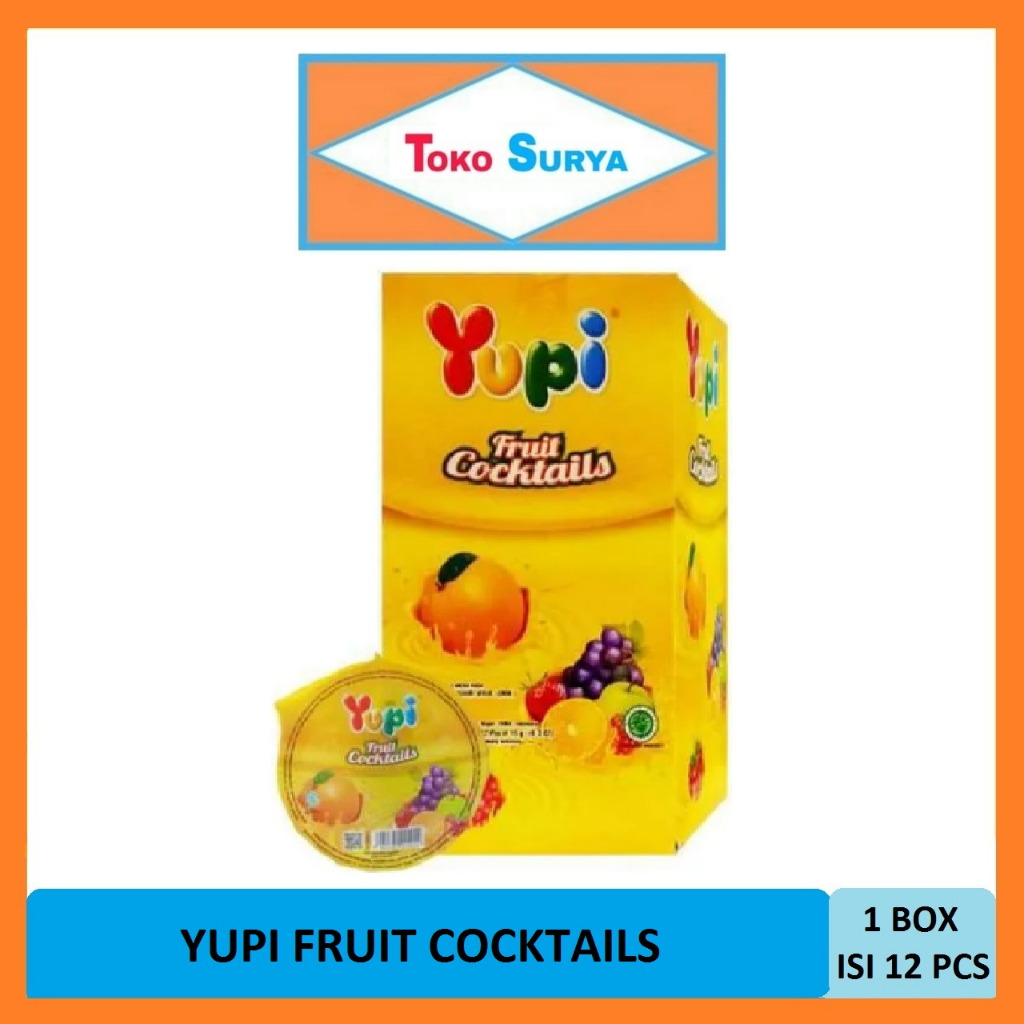 

Yupi Fruit Cocktails Gummy Candies 12 Pcs x 12 Gr