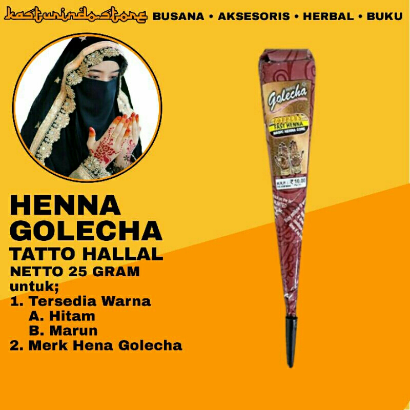 COD Henna Nahe Golecha Netto 25g - Hena Neha Pasta Cone Tatto Pengantin Arab India