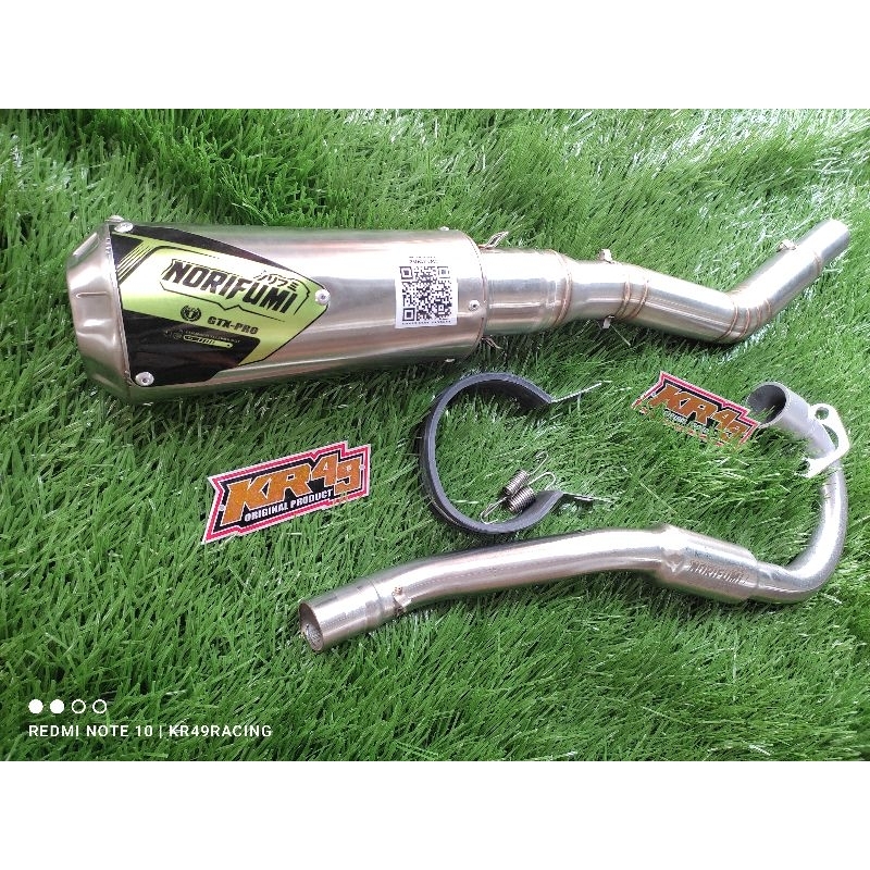 KNALPOT RACING NORIFUMI GTX PRO TERLARIS PNP CRF KLX D-TRACKER KLX BF WR155
