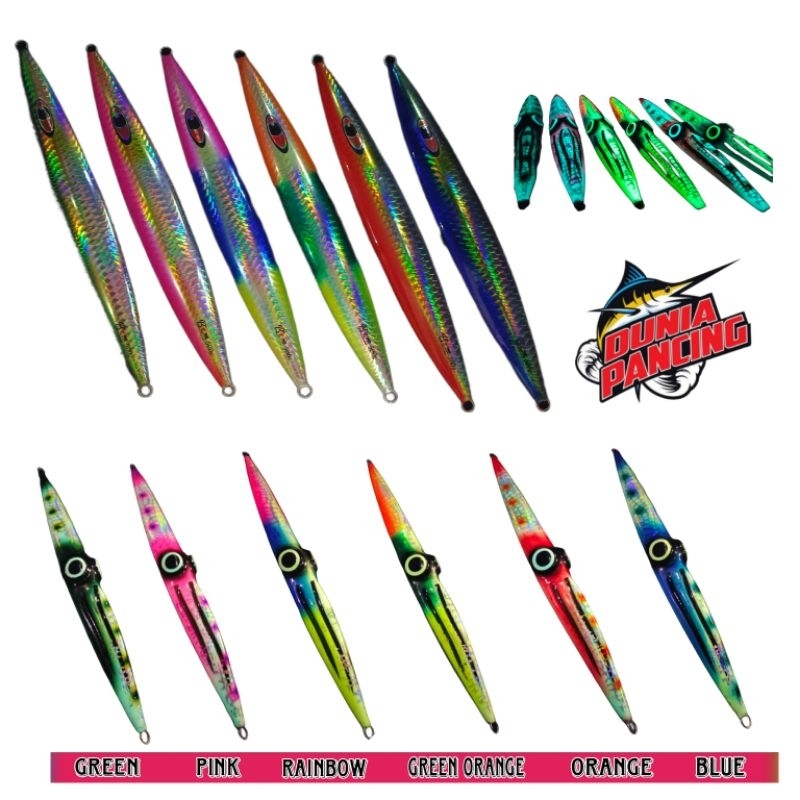 Metal Jig Cumi 200 250 300 400gr Glow In The Dark Castjig Jigging