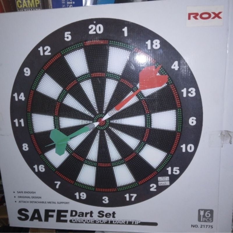 Dart Game serat Karet pemakaian jangka lama, 2 tempat di dinding dan duduk