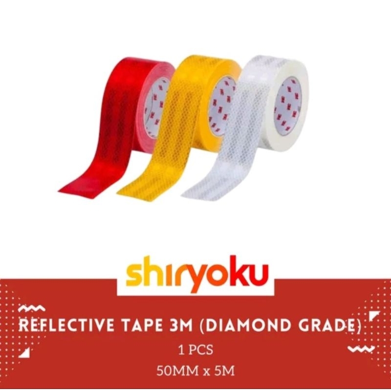 

3M REFLECTIVE TAPE DIAMOND GRADE 50MM X 5M E1 STICKER MOBIL BOX 5METER