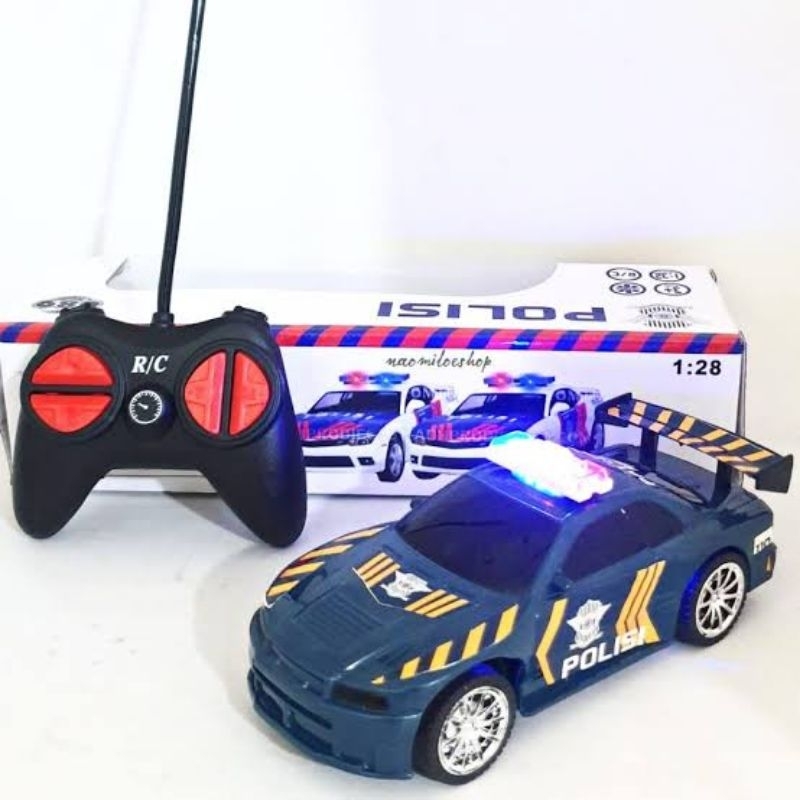 MINI CAR RC POLISI ADA LAMPU MOBIL REMOT CONTROL SEDAN  POLISI INDONESIA