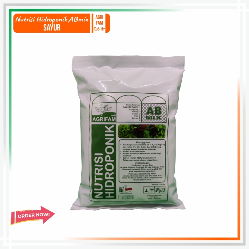 Nutrisi ab mix - ab mix hidroponik - ab mix melon 500ml 100 liter air