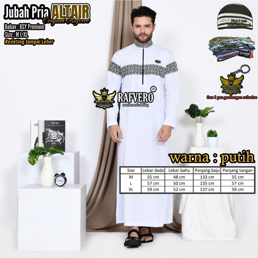 Baju Muslim pria dewasa model gamis jubah laki laki modern elegan baju koko gamis panjang cowok 2023