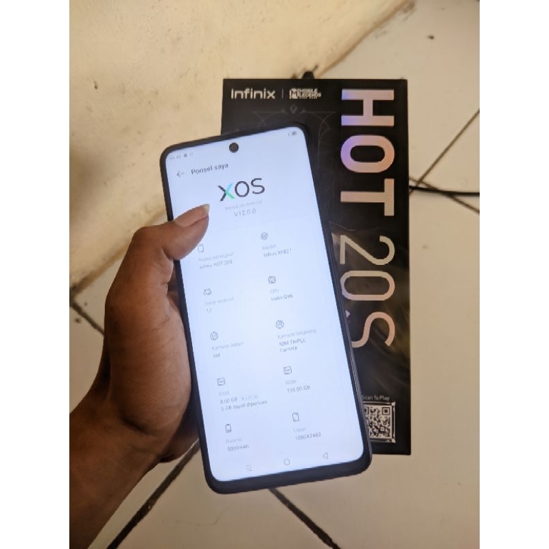 infinix hot 20s nfc 8/128 second