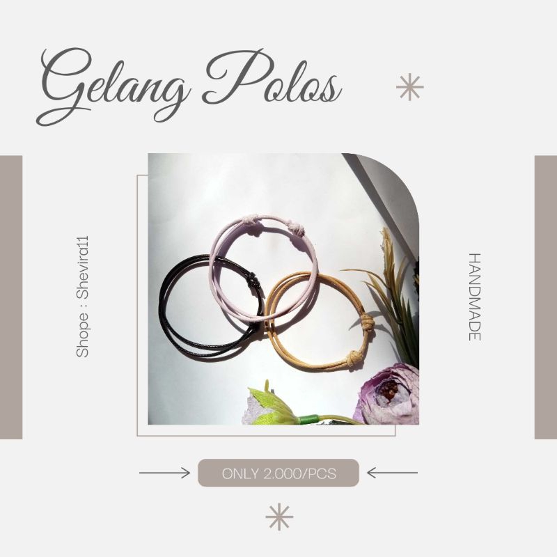 GELANG POLOS HITAM MURAH MERIAH JEMBER GRATIS ONGKIR SEMUA ORANG