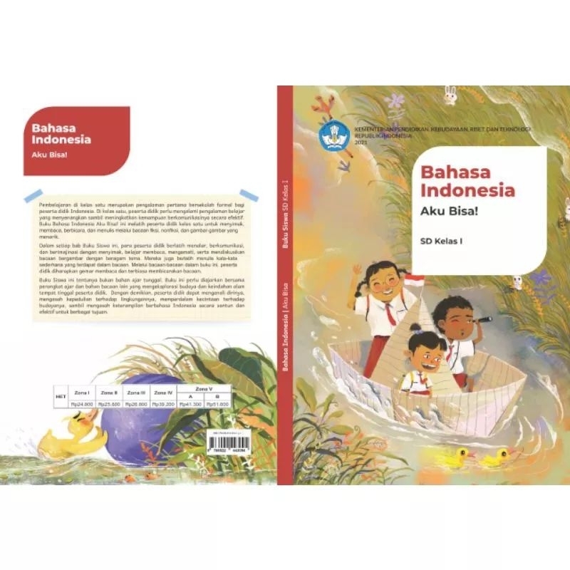 

buku paket Kurikulum merdeka kelas1, 3pcs Bhs Indonesia, PAI , b Inggris