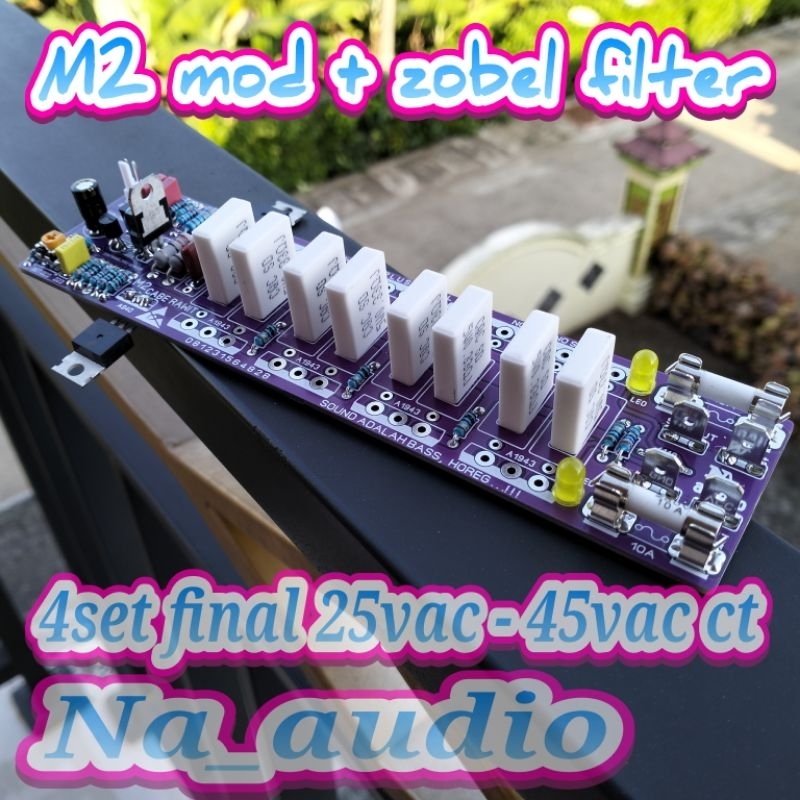 KIT DRIVER POWER AMPLIFIER M2 BOSTRAP MOD + ZOBEL FILTER VERSI 4SET FINAL