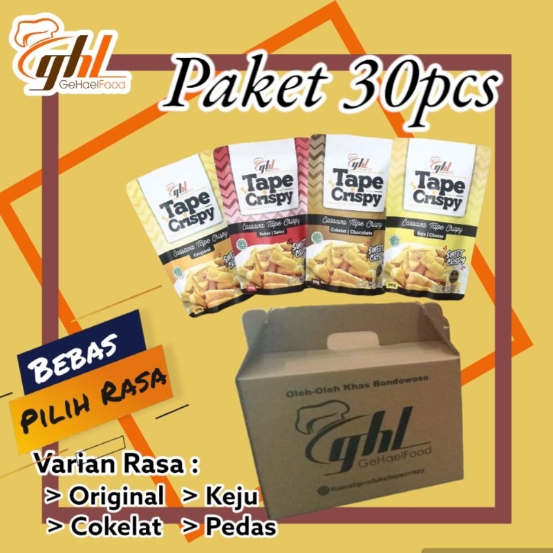 

Paket 30pcs Tape Crispy Gehaelfood khas Bondowoso