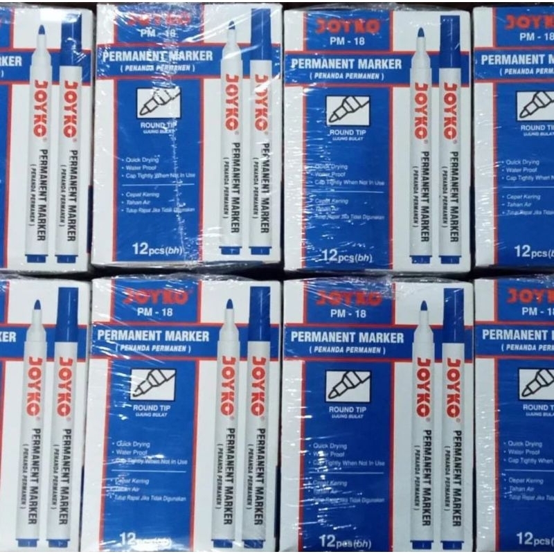 

spidol permanent biru joyco # GAK