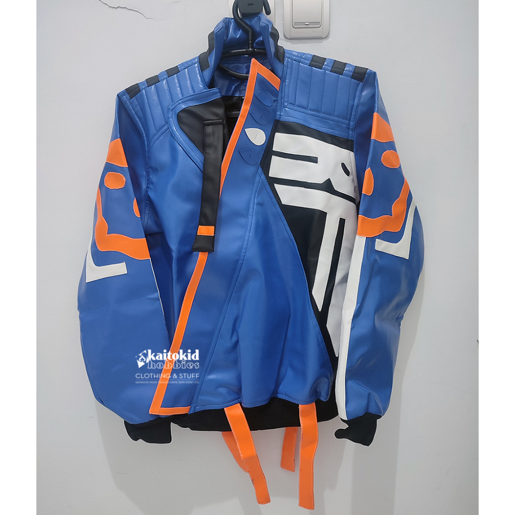 Jaket Cosplay YORU VALORANT Leather Jacket Gaming semi kulit (imitation)