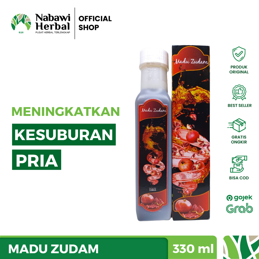 MADU ZUDAM - Jus Ekstrak Buah Perisa Delima Penyubur Pria Membantu Program Hamil 330ml