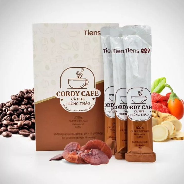 

Cordy Cafe Coffe - Kopi Stamina Pria dan Wanita - Cordyseps Kopi - Tiens Coffe Original Termurah Harga 1 Sachet