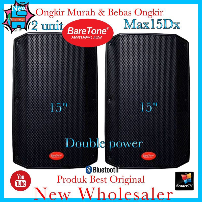 Speaker Sound Power Full Baretone 15 inch Max15DX original Resmi SNI Max 15 Dx double Aktif