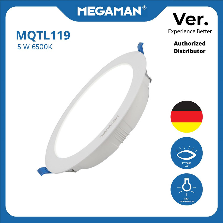 Megaman Downlight Lampu LED MQTL1119 6500K / 5W / 7W / 9W / 12W / 24W
