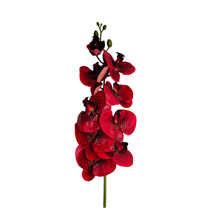 BUNGA ANGGREK PLASTIK/ ANGGREK PALSU/ ANGGREK MERAH/ TANAMAN PALSU