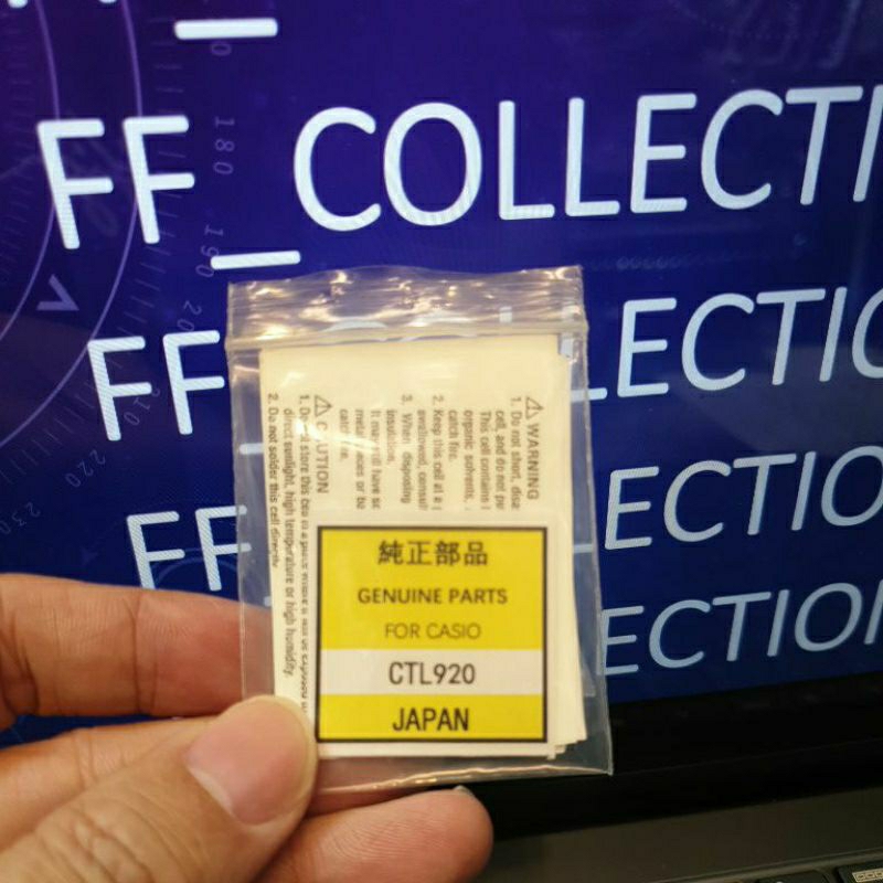 0BATERAI BATRE CASIO ORIGINAL PANASONIC CTL 920 CTL920 CTL-920 CTL920F 920F  BATREI JAM CASIO JAPAN