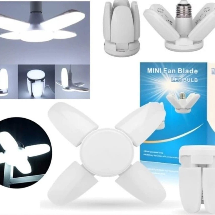 Drick89 Bohlam Lampu 4 Baling Lampu LED 38W Lampu LED Lipat 4 Baling Kipas - ET-4BALING