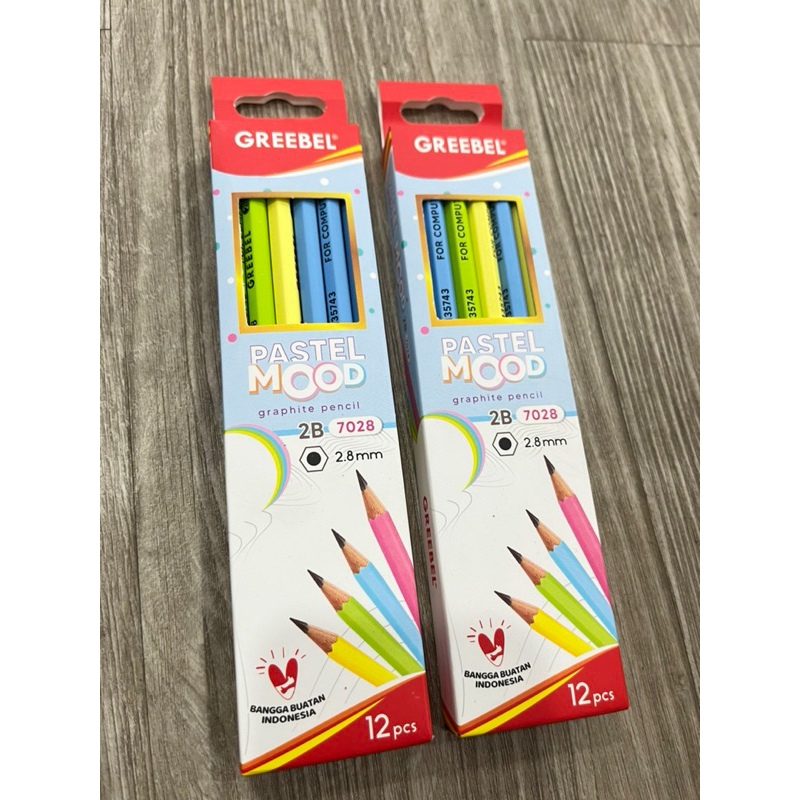 

Pensil 2B Greebel Pastel Mood Graphite Pencil 7028 (LUSIN - 12PCS)