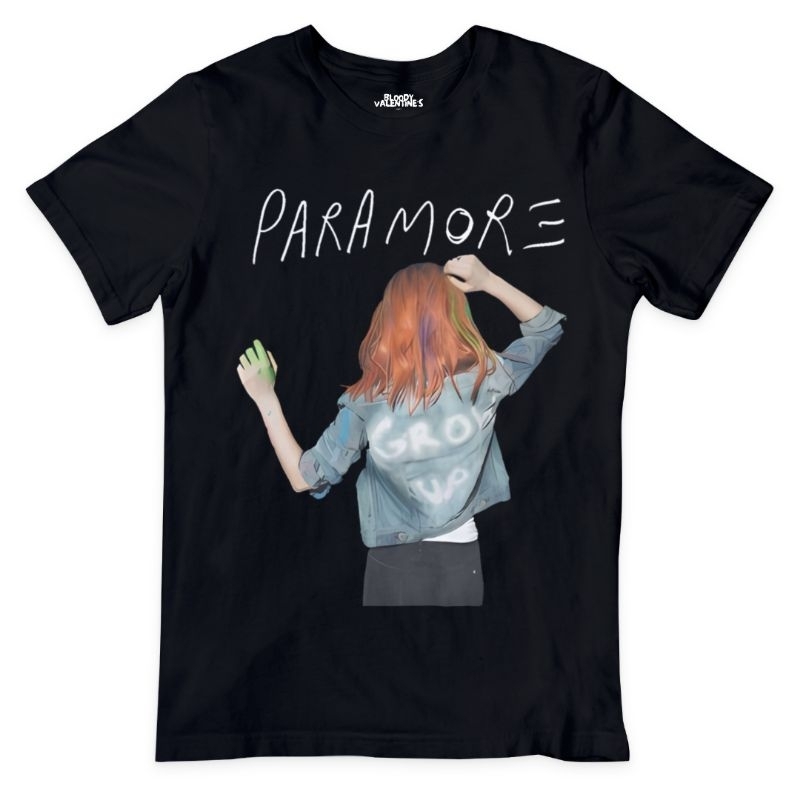 Paramore Denim Back T-Shirt / Kaos Band Musik Murah POP Punk Rock