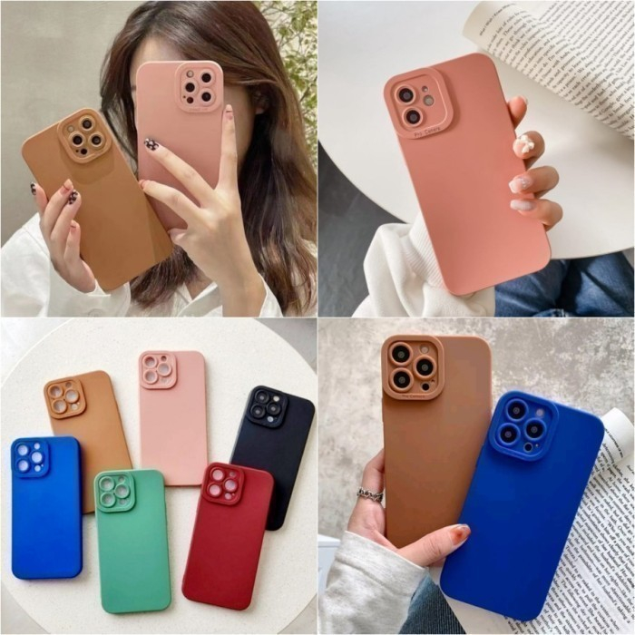 IPHONE 13 / IPHONE 13 PRO / IPHONE 13 PRO MAX SOFTCASE MACARON PROTECT CAMERA / CASE MACARON CAMERA