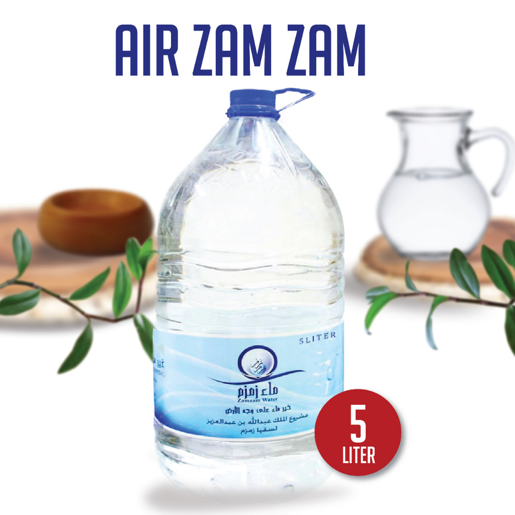 

Air zam zam 5 L 5 Liter / Air zam-zam / Air zamzam / Air zam - zam ASLI Original